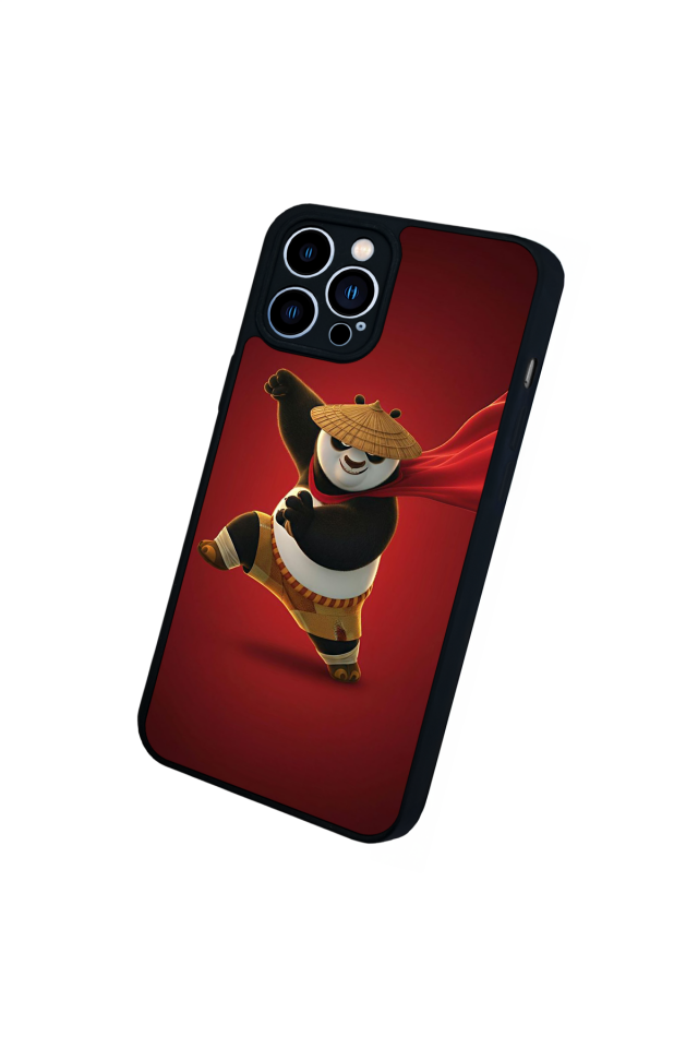 iPhone 12 Pro Max Uyumlu Kung Fu Panda Tasarımlı Glossy Premium Kılıf