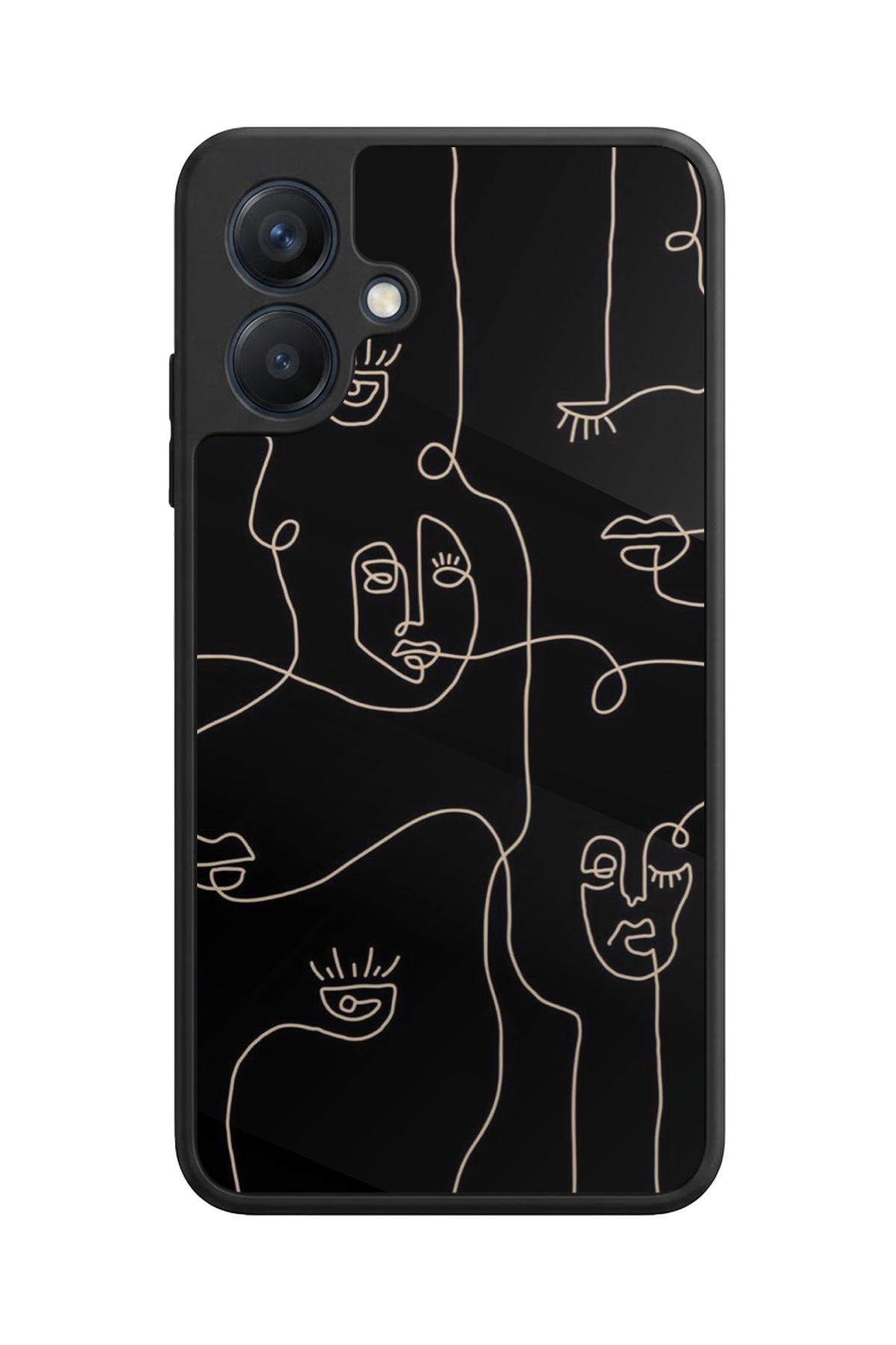 Samsung Galaxy A07 Uyumlu Line Art Tasarımlı Glossy Premium Kılıf