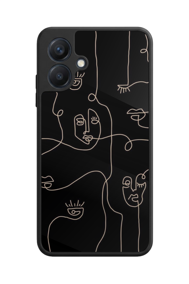 Samsung Galaxy A07 Uyumlu Line Art Tasarımlı Glossy Premium Kılıf