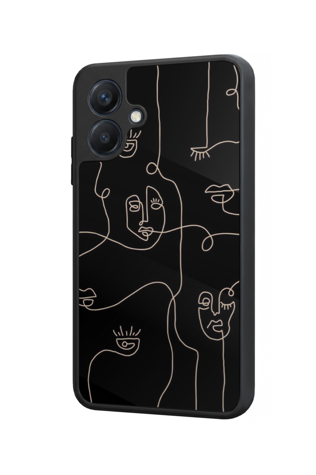 Samsung Galaxy A07 Uyumlu Line Art Tasarımlı Glossy Premium Kılıf