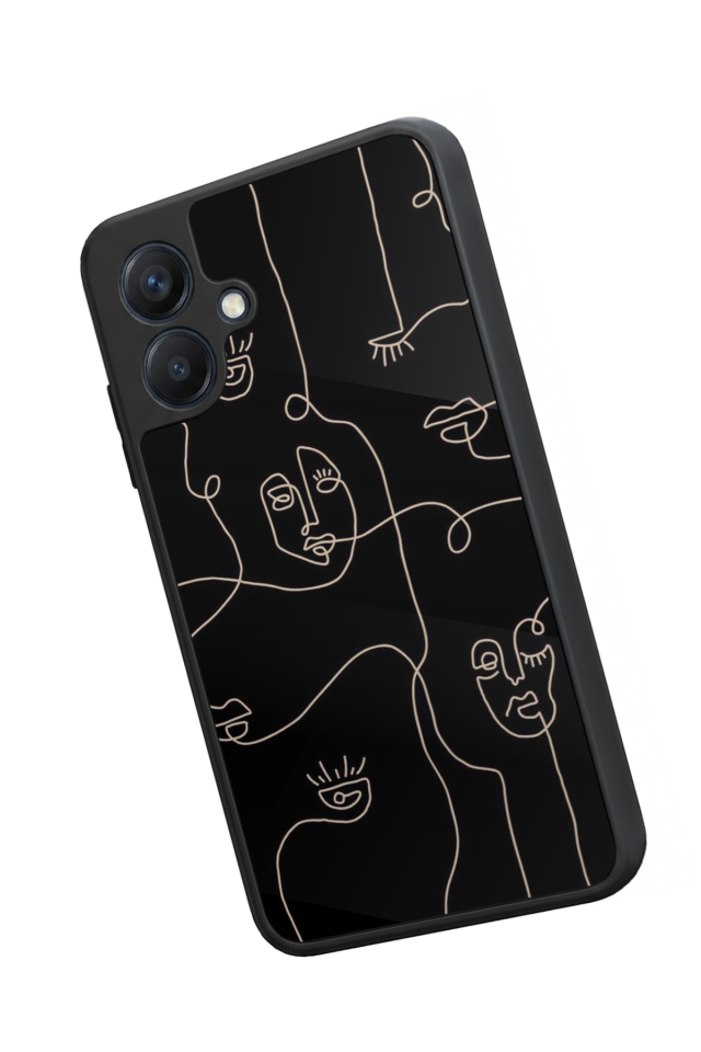 Samsung Galaxy A07 Uyumlu Line Art Tasarımlı Glossy Premium Kılıf