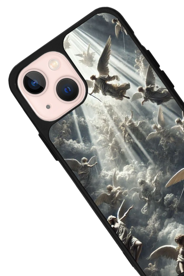 iPhone 15 Uyumlu Melek Tasarımlı Glossy Premium Kılıf