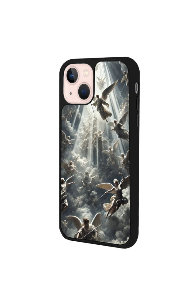 iPhone 15 Uyumlu Melek Tasarımlı Glossy Premium Kılıf