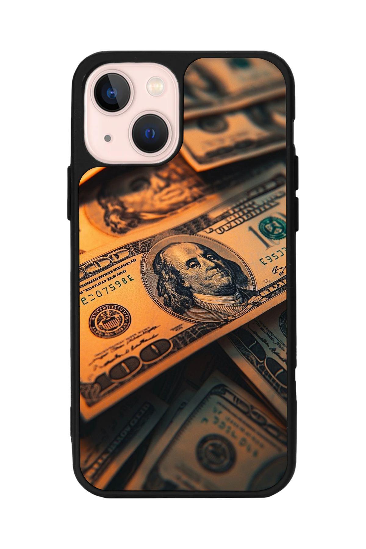 iPhone 13/14 Uyumlu Para Tasarımlı Glossy Premium Kılıf