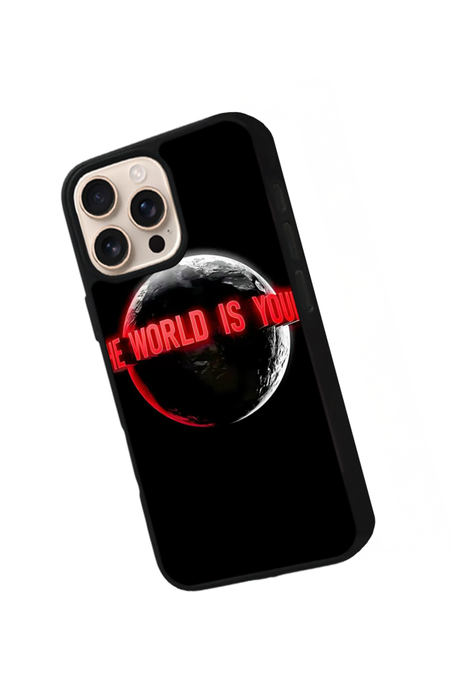 iPhone 15 Pro Uyumlu Scarface Tasarımlı Glossy Premium Kılıf