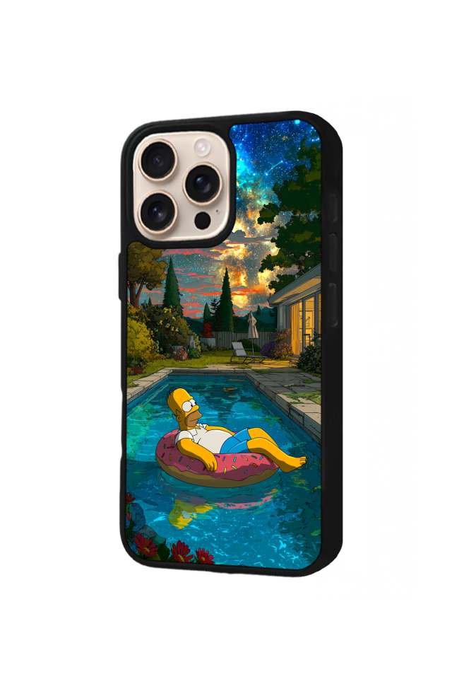 iPhone 14 Pro Uyumlu The Simpsons Tasarımlı Glossy Premium Kılıf
