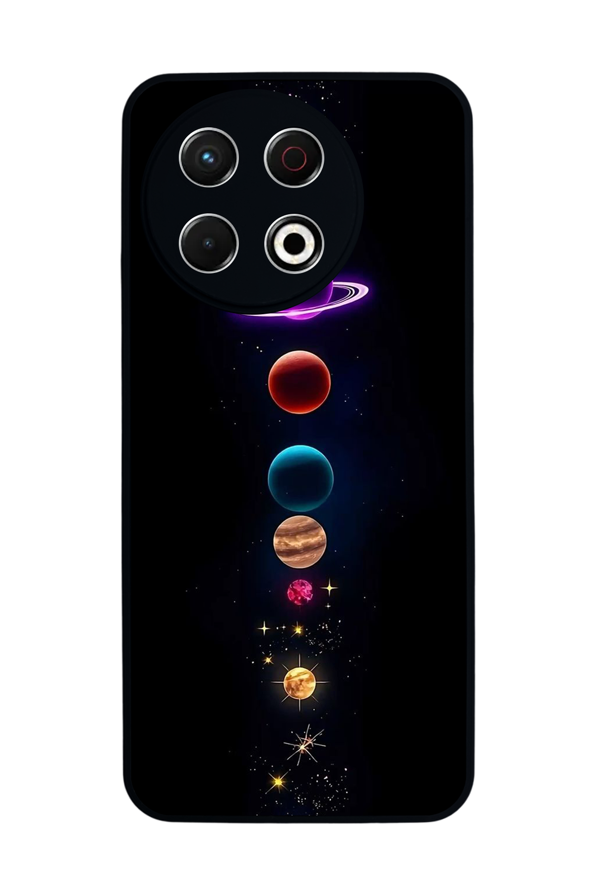 Tecno Spark 30 Pro Uyumlu Uzay Tasarımlı Glossy Premium Kılıf