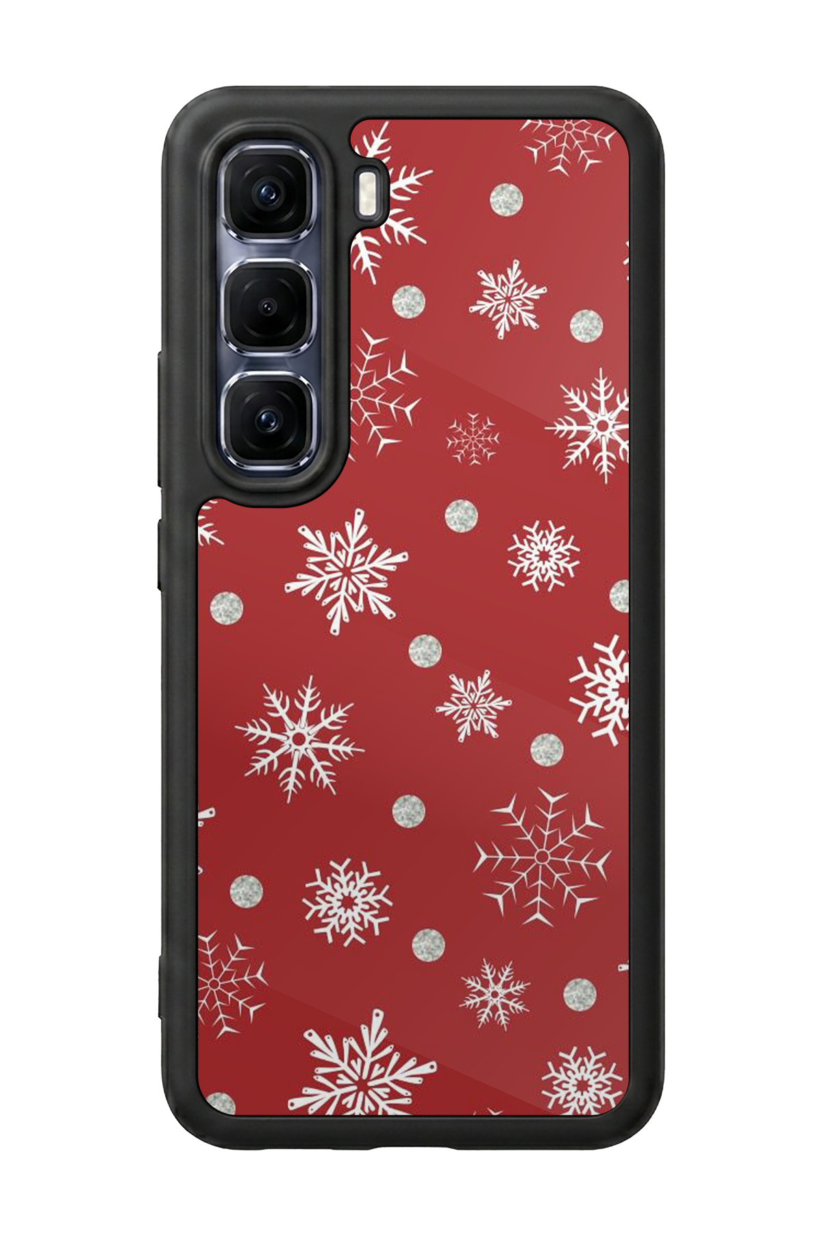 Infinix Hot 60 Pro Plus Uyumlu Yilbasi Christmas Tasarımlı Glossy Premium Kılıf