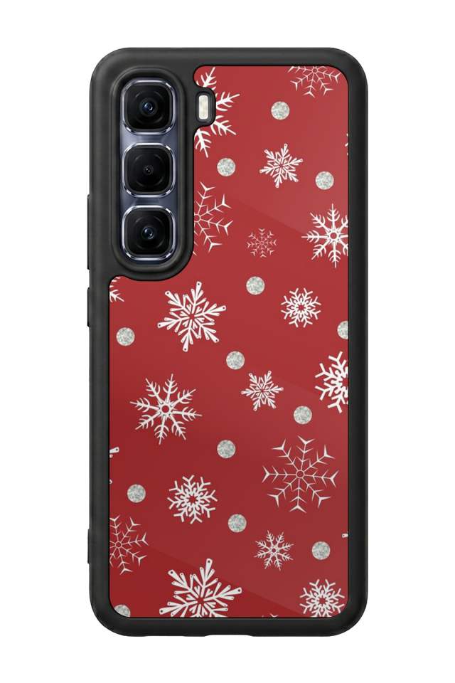 Infinix Hot 60 Pro Plus Uyumlu Yilbasi Christmas Tasarımlı Glossy Premium Kılıf