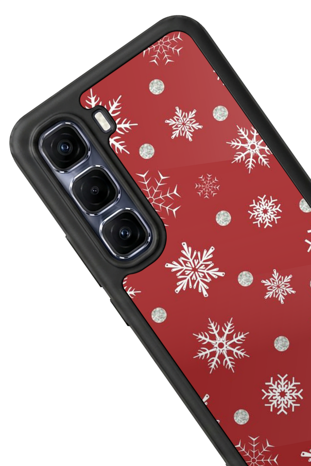 Infinix Hot 60 Pro Plus Uyumlu Yilbasi Christmas Tasarımlı Glossy Premium Kılıf
