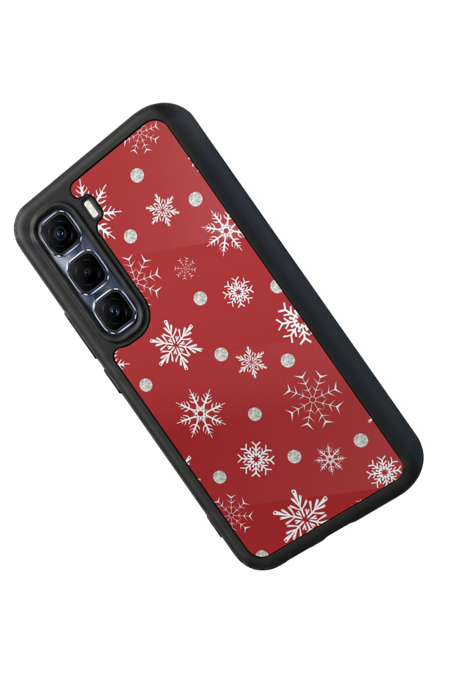 Infinix Hot 60 Pro Plus Uyumlu Yilbasi Christmas Tasarımlı Glossy Premium Kılıf