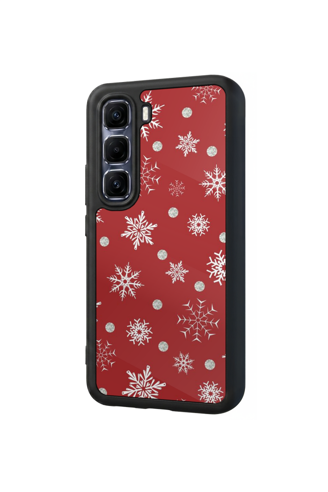 Infinix Hot 60 Pro Plus Uyumlu Yilbasi Christmas Tasarımlı Glossy Premium Kılıf