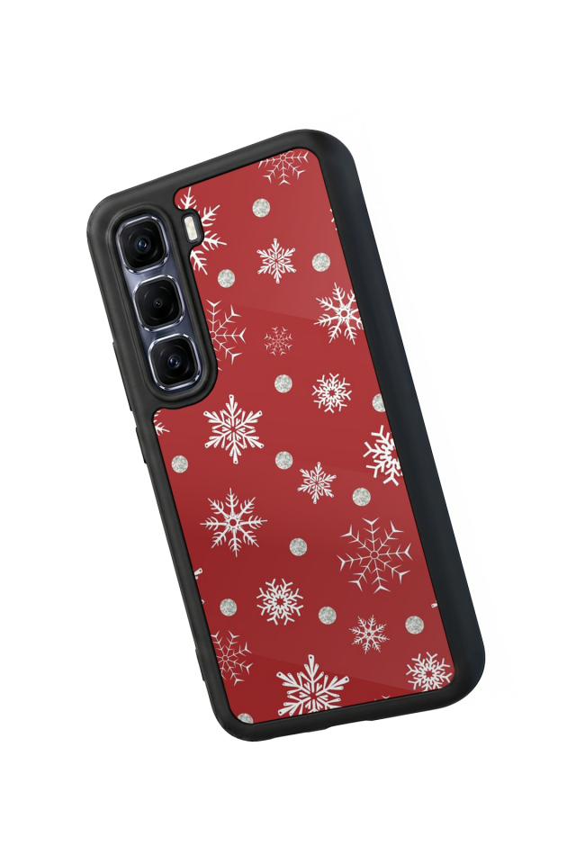 Infinix Hot 60 Pro Plus Uyumlu Yilbasi Christmas Tasarımlı Glossy Premium Kılıf