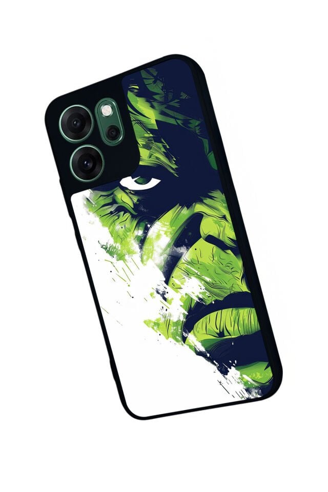 Oppo Reno 14F Uyumlu Hulk Tasarımlı Glossy Premium Kılıf