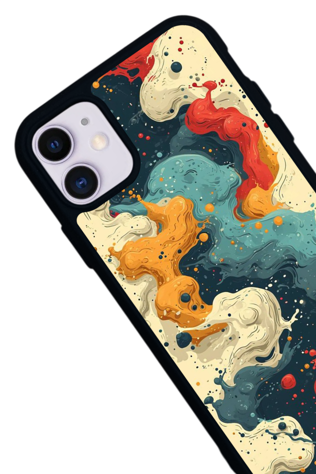 iPhone 11 Uyumlu Abstract Tasarımlı Glossy Premium Kılıf