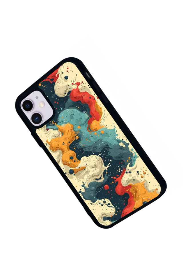 iPhone 11 Uyumlu Abstract Tasarımlı Glossy Premium Kılıf