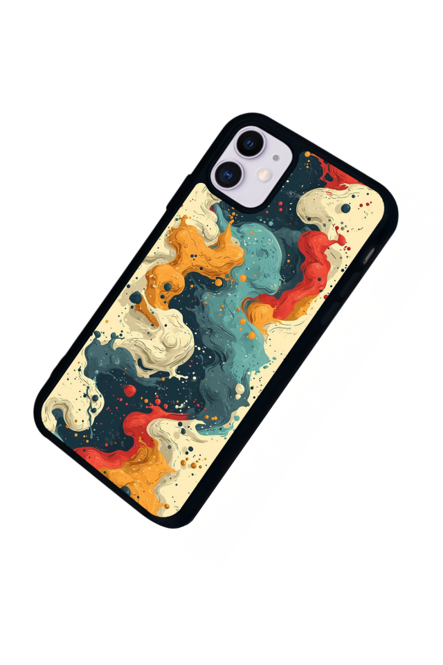 iPhone 11 Uyumlu Abstract Tasarımlı Glossy Premium Kılıf