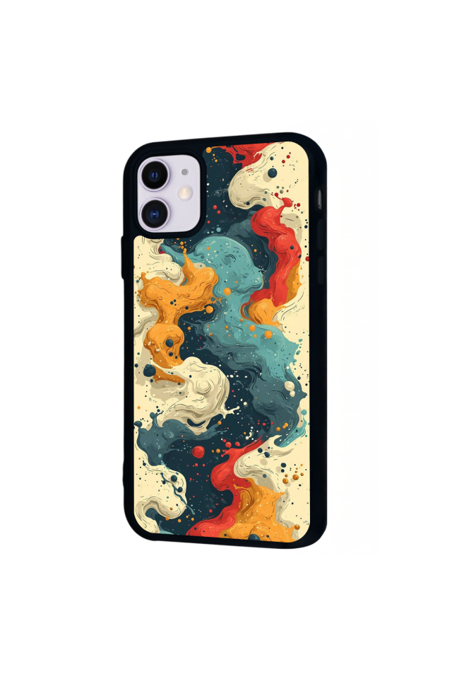 iPhone 11 Uyumlu Abstract Tasarımlı Glossy Premium Kılıf