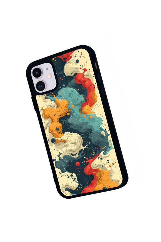 iPhone 11 Uyumlu Abstract Tasarımlı Glossy Premium Kılıf