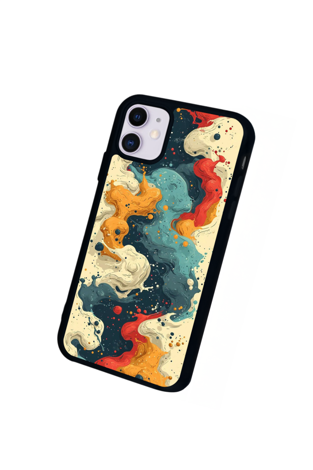 iPhone 11 Uyumlu Abstract Tasarımlı Glossy Premium Kılıf