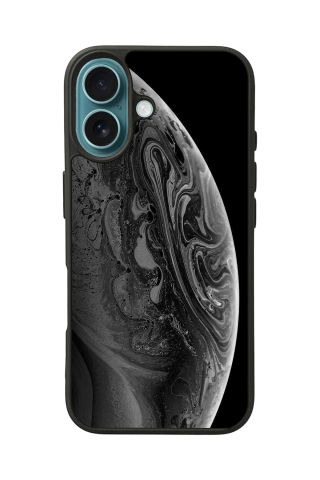 iPhone 16 Plus Uyumlu Ay Tasarımlı Glossy Premium Kılıf