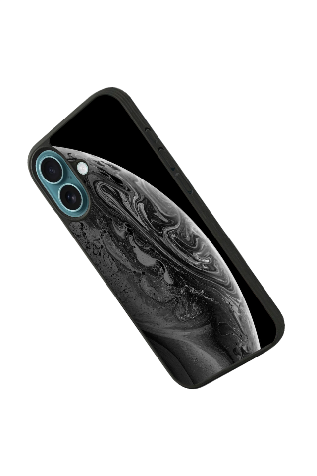 iPhone 16 Plus Uyumlu Ay Tasarımlı Glossy Premium Kılıf