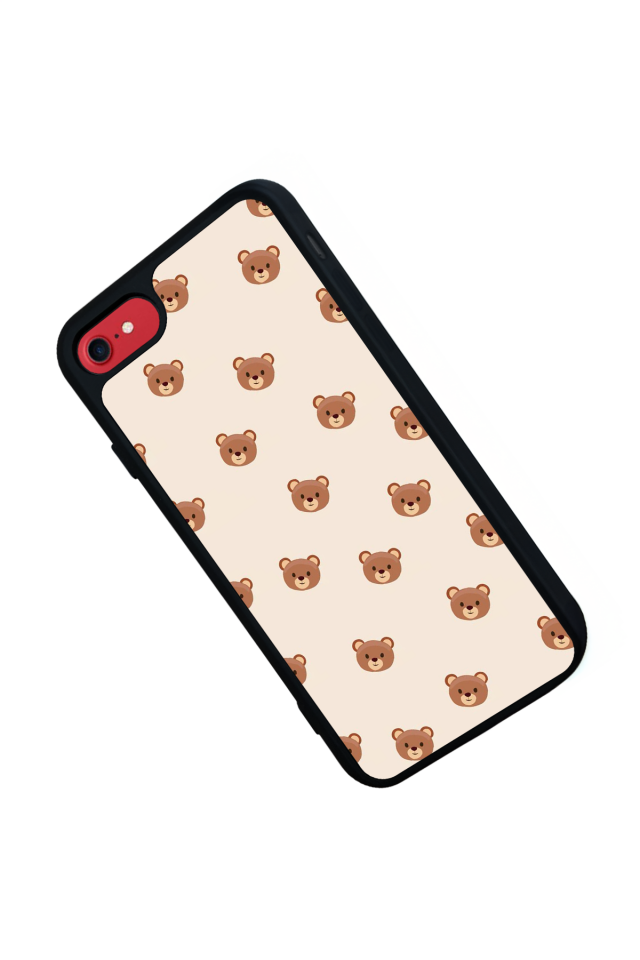 iPhone SE Uyumlu Ayı Tasarımlı Glossy Premium Kılıf