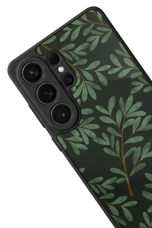 Samsung Galaxy S26 Ultra Uyumlu Botanik Tasarımlı Glossy Premium Kılıf