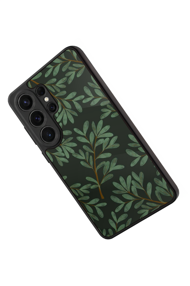 Samsung Galaxy S26 Ultra Uyumlu Botanik Tasarımlı Glossy Premium Kılıf