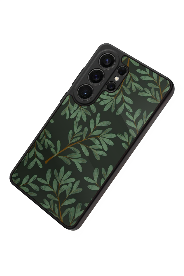 Samsung Galaxy S26 Ultra Uyumlu Botanik Tasarımlı Glossy Premium Kılıf