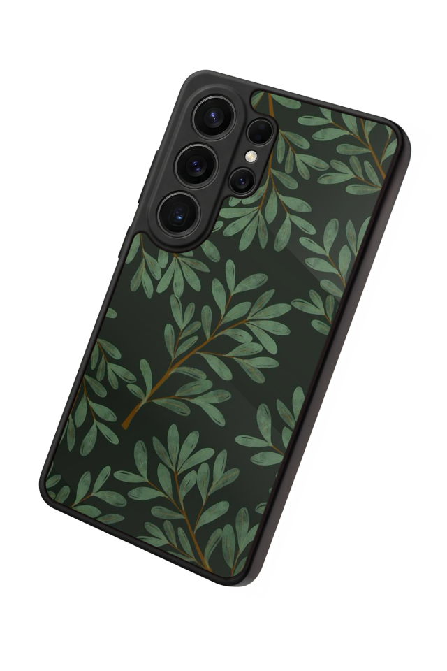 Samsung Galaxy S26 Ultra Uyumlu Botanik Tasarımlı Glossy Premium Kılıf