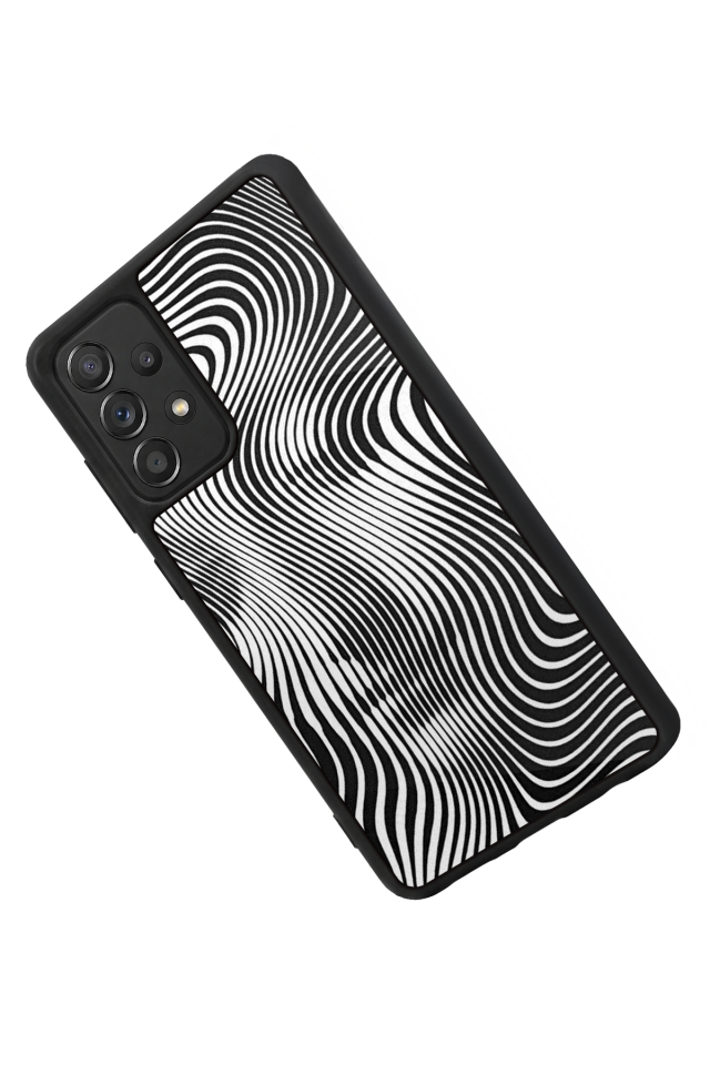 Samsung Galaxy A72 Uyumlu Çizgi Sanatı Tasarımlı Glossy Premium Kılıf