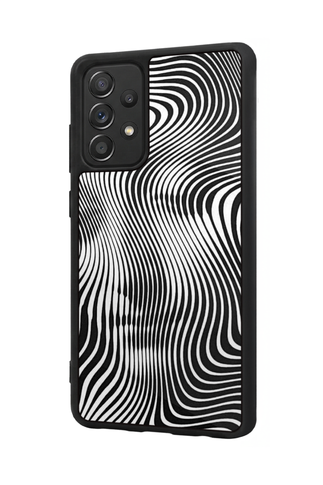 Samsung Galaxy A72 Uyumlu Çizgi Sanatı Tasarımlı Glossy Premium Kılıf