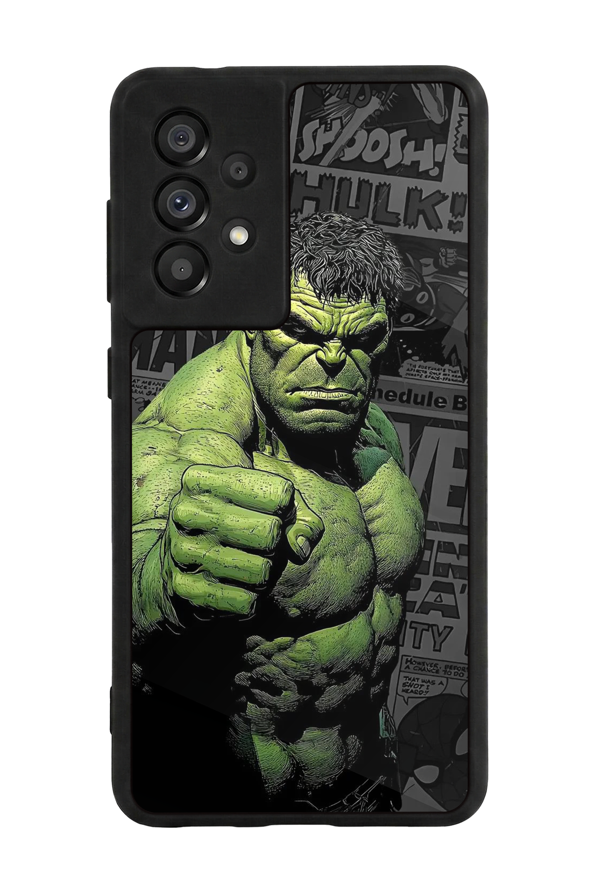 Samsung Galaxy A73 Uyumlu Hulk Tasarımlı Glossy Premium Kılıf