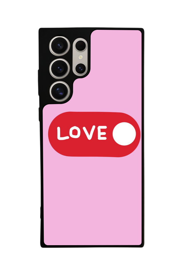 Samsung Galaxy S23 Ultra Uyumlu Kalp Love Tasarımlı Glossy Premium Kılıf