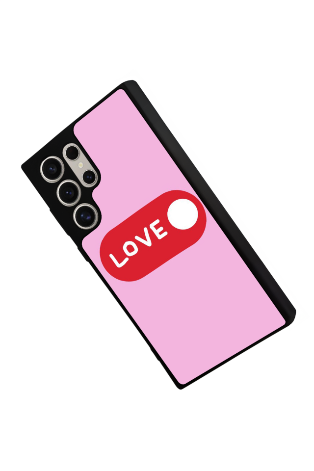 Samsung Galaxy S23 Ultra Uyumlu Kalp Love Tasarımlı Glossy Premium Kılıf