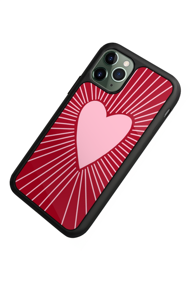 iPhone 11 Pro Uyumlu Kalp Love Tasarımlı Glossy Premium Kılıf