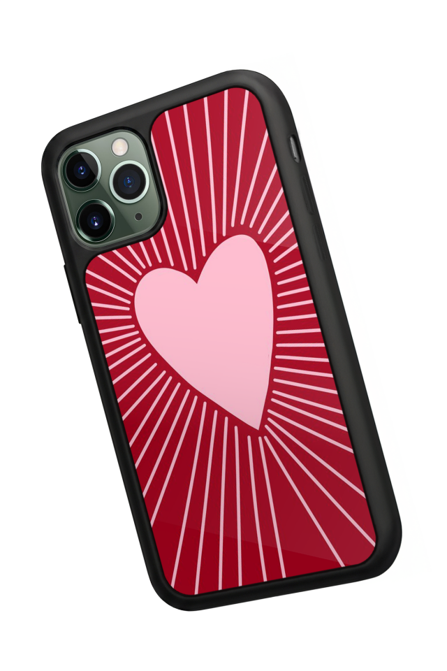 iPhone 11 Pro Uyumlu Kalp Love Tasarımlı Glossy Premium Kılıf