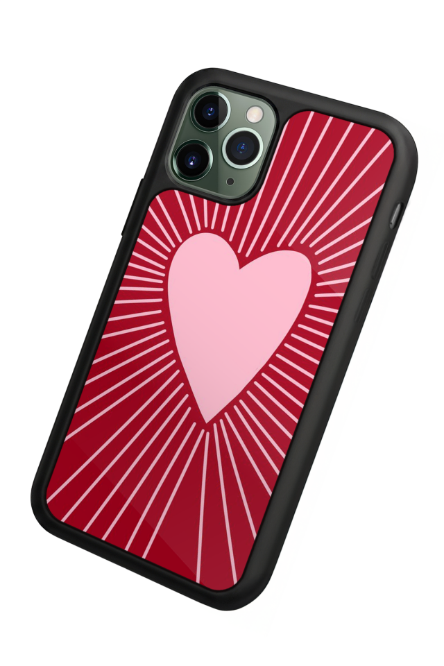 iPhone 11 Pro Uyumlu Kalp Love Tasarımlı Glossy Premium Kılıf