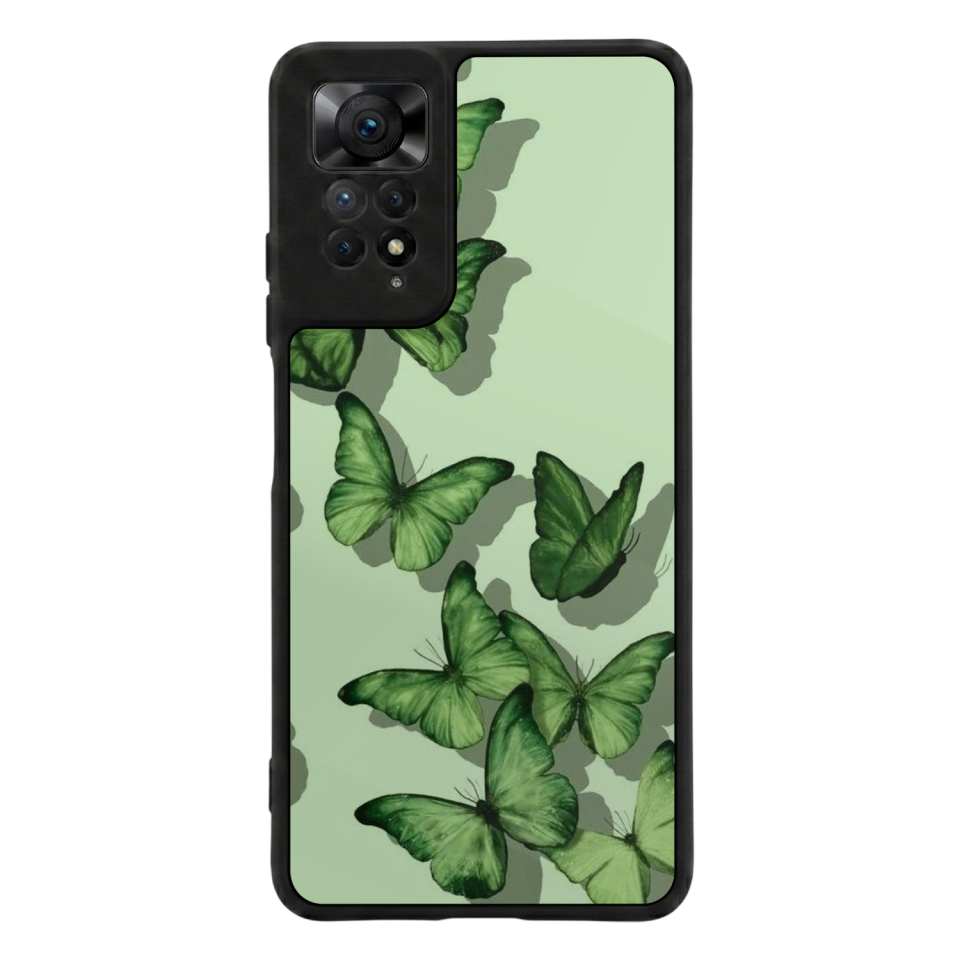 Xiaomi Redmi Note 12 Pro Uyumlu Kelebek Tasarımlı Glossy Premium Kılıf