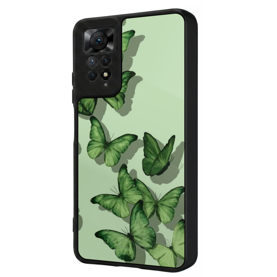 Xiaomi Redmi Note 12 Pro Uyumlu Kelebek Tasarımlı Glossy Premium Kılıf