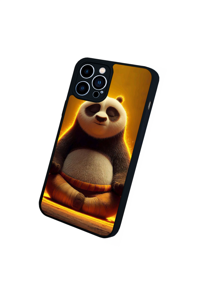 iPhone 12 Pro Max Uyumlu Kung Fu Panda Tasarımlı Glossy Premium Kılıf