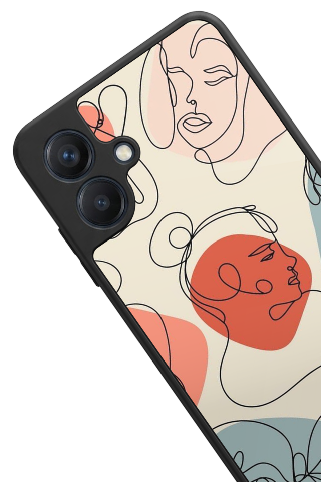 Samsung Galaxy A07 Uyumlu Line Art Tasarımlı Glossy Premium Kılıf