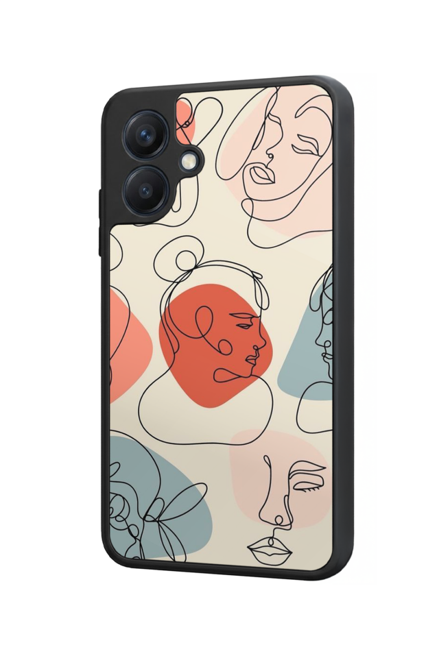 Samsung Galaxy A07 Uyumlu Line Art Tasarımlı Glossy Premium Kılıf