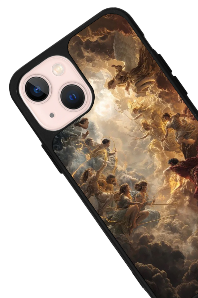 iPhone 15 Uyumlu Melek Tasarımlı Glossy Premium Kılıf