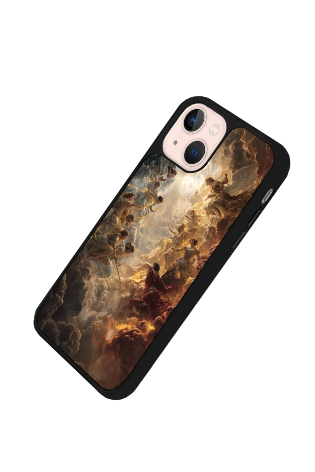 iPhone 15 Uyumlu Melek Tasarımlı Glossy Premium Kılıf