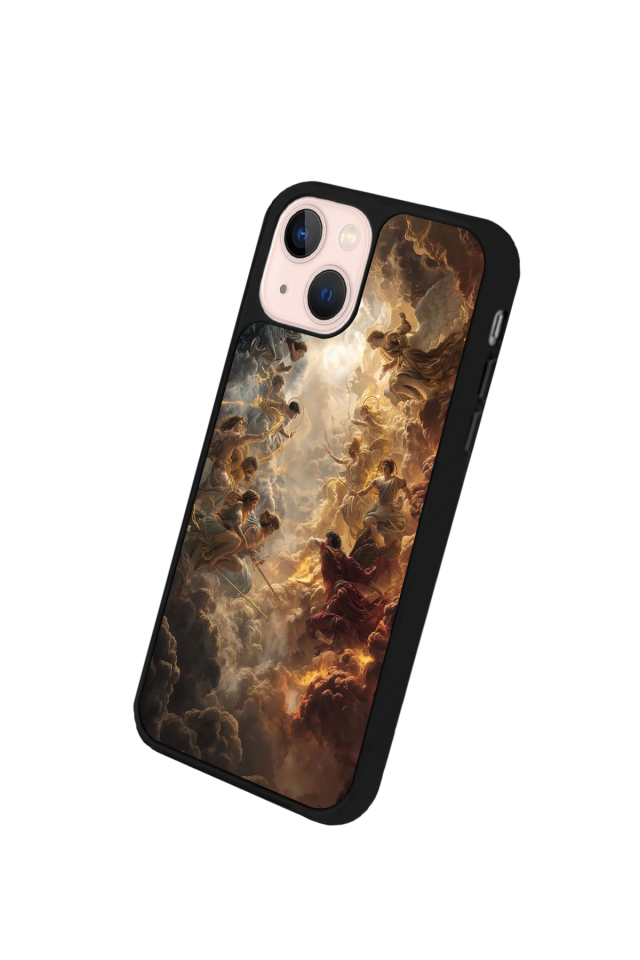 iPhone 15 Uyumlu Melek Tasarımlı Glossy Premium Kılıf