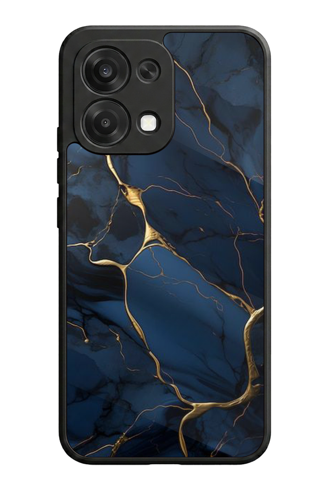 Oppo A6 Pro Uyumlu Mermer Marble Tasarımlı Glossy Premium Kılıf