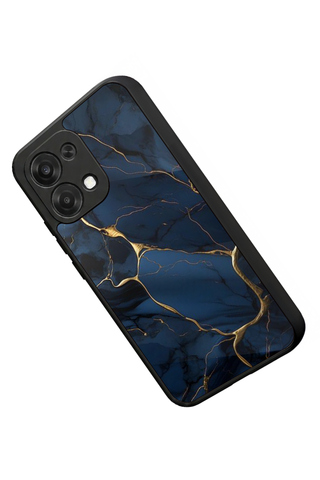 Oppo A6 Pro Uyumlu Mermer Marble Tasarımlı Glossy Premium Kılıf