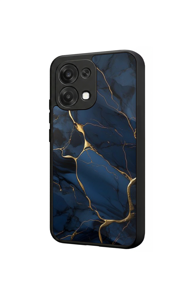 Oppo A6 Pro Uyumlu Mermer Marble Tasarımlı Glossy Premium Kılıf